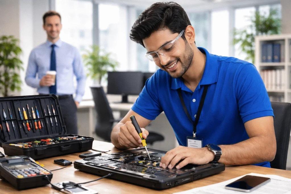 BlinkFix technician at work